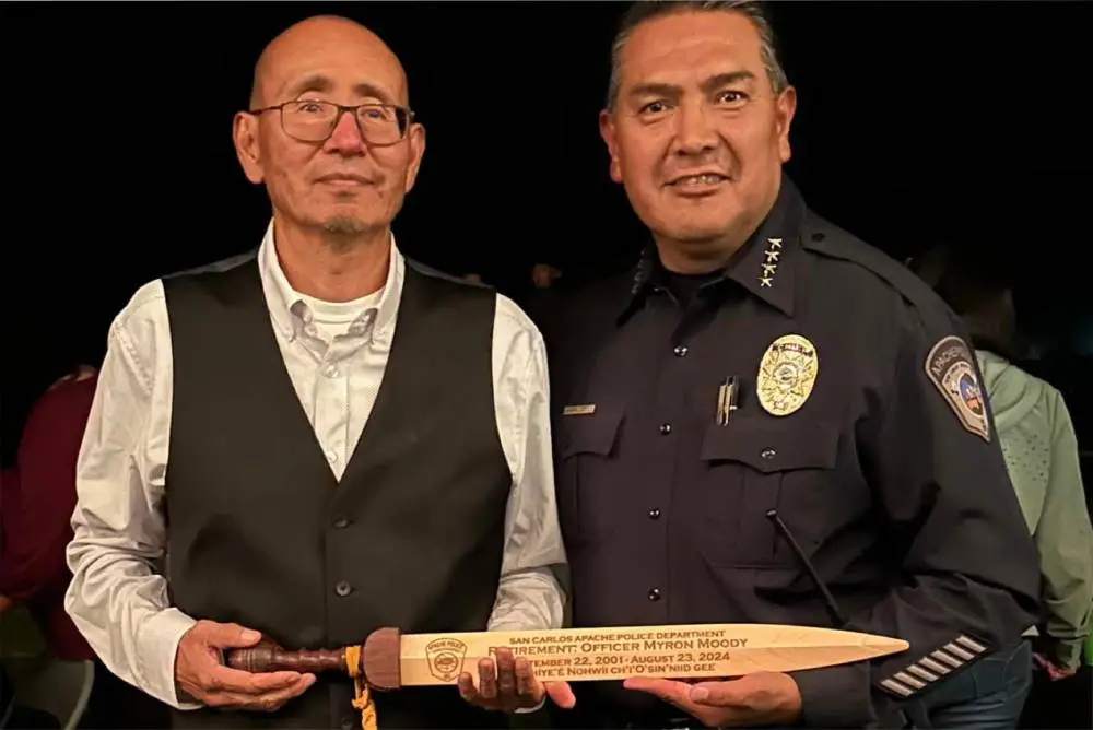 Officer Myron Moody retires