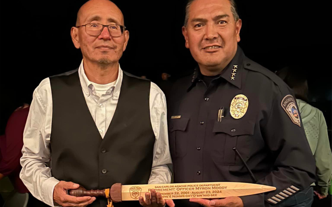 Officer Myron Moody retires